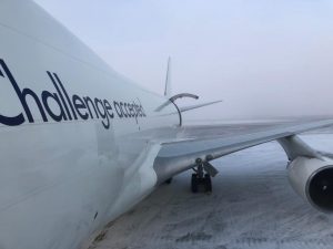 CAL Cargo B747 at Oslo Airport Feb 2019