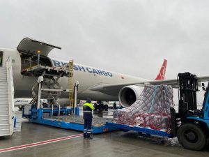 Turkish Cargo A330 satellite transport. Source: Turkish Cargo