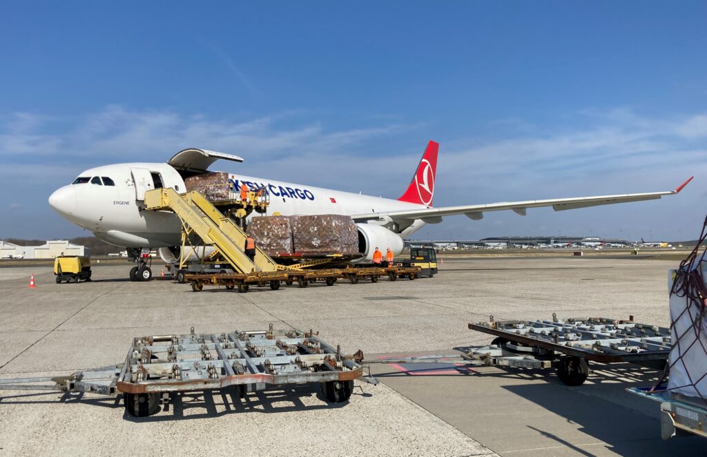 Turkish Cargo freighter operations at Billund Airport