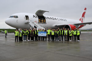 Air Canada Cargo's first freighter flight to Basel