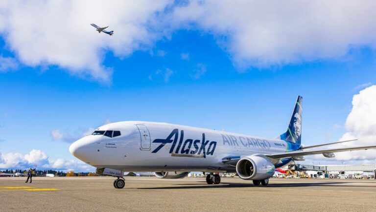 Alaska Air Cargo 737-800BCF. Photo: Ingrid Barrentine/ Alaska Airlines